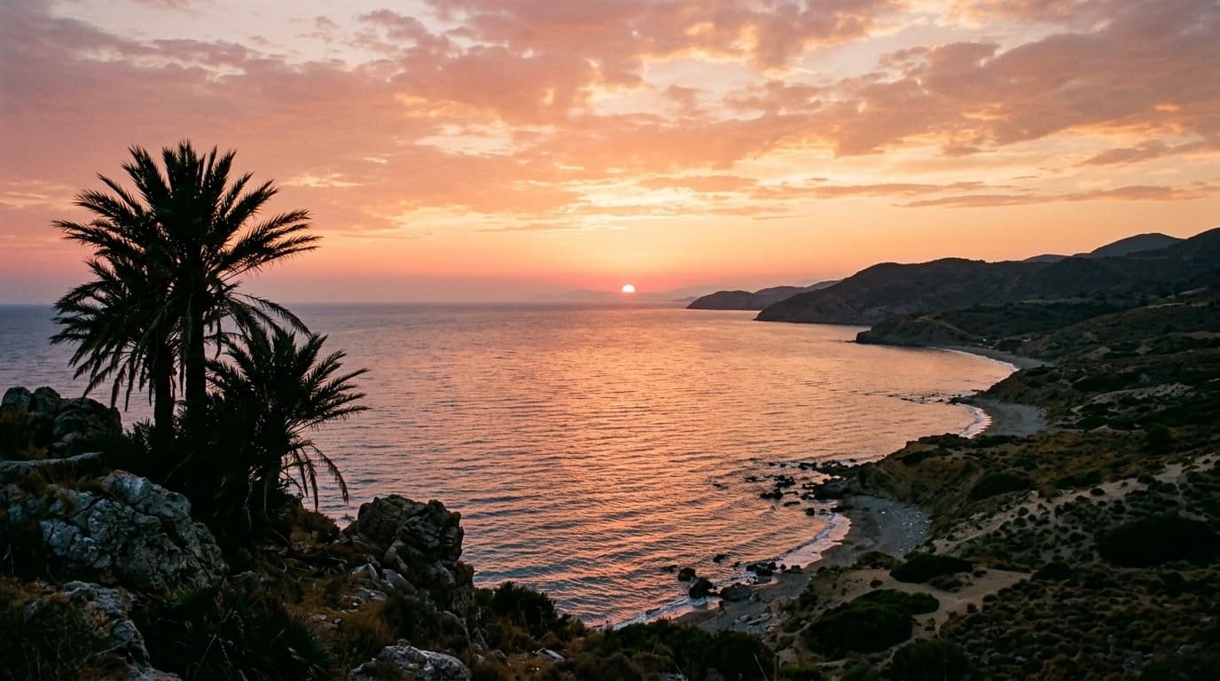 Sunset over the Costa del Sol